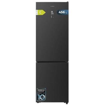 Frigorífico Combi Cecotec Bolero CoolMarket 456L Inox Oscuro C, Total No Frost, Compresor Inverter Plus, Altura 201cm, Ancho 59.5cm