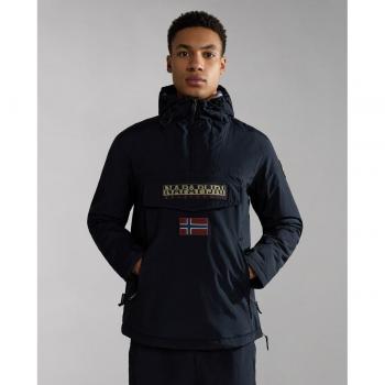 Napapijri Men's Black Rainforest Padded Parka - Size 3XL