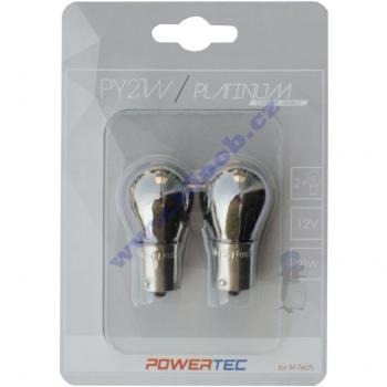 Bombilla para Automóvil M-Tech MTECPTZCH36-02B 21W PY21W 12V Naranja/Cromada BAU15S/PY21W