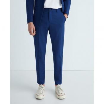 Pantalón de traje de hombre Slim Fit liso con stretch