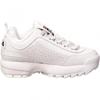 Fila Disruptor Kids Sneakers - White Athletic Footwear for Children