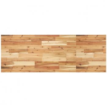 Encimera tocador baño madera acacia acabado aceite 140x50x2 cm