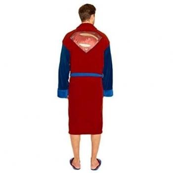 V oficial de Batman Superman Logo adulto polar bata albornoz - unitalla