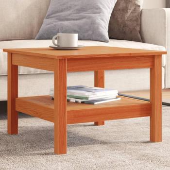 Mesa de centro madera maciza de pino 55x55x40 cm Natural, Blanco, Gris - Mesita de Salón o Comedor o Auxiliar Mesa de Café Meuble Salón