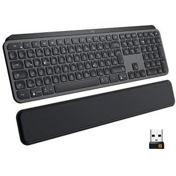 Logitech MX Keys Plus Advanced Teclado Inalámbrico, Disposición QWERTZ Alemán, Gris