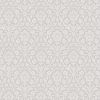 Laura Ashley Annecy Dove Grey Non-Woven Wallpaper, FSC® Certified, Vibrant Print, 10 Meters Long