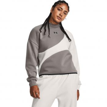 Sudadera de mujer Under Armour Unstoppable Fleece Crop Gris (S)