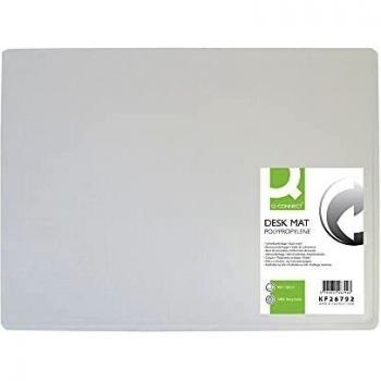Alfombrilla de Escritorio Q-CONNECT Transparente 40 x 53 cm con Superficie Antideslizante