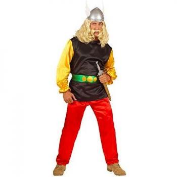 Disfraz de Asterix para Hombre - Incluye Camiseta, Pantalones y Cinturón (Tamaño S)
