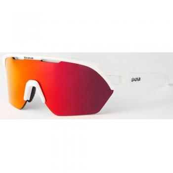 Gafas de Sol Deportivas Eassun Glen Cat 3 Antideslizantes Ajustables con Sistema de Ventilación Unisex Blanco Rojo