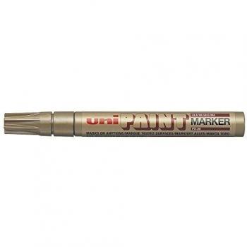 Marcador Permanente Paint PX20 Oro Punta Tonda 2.8 mm - Paquete de 12 Unidades