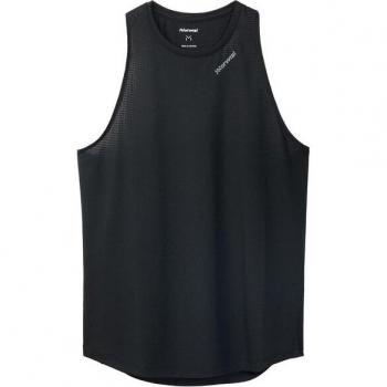 Camiseta de mujer NNormal para running y trail, modelo Race Tank, color negro