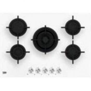 Placa de Cocina Empotrada Beko HILW 75222 SW Gas 5 Fuegos 75 cm Color Blanco