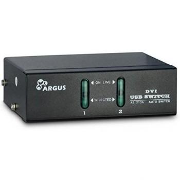 Conmutador KVM DVI de 2 Puertos INTER-TECH AS-21DA