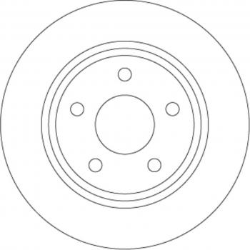 Disco de freno TRW DF6556, completo, 1 pieza