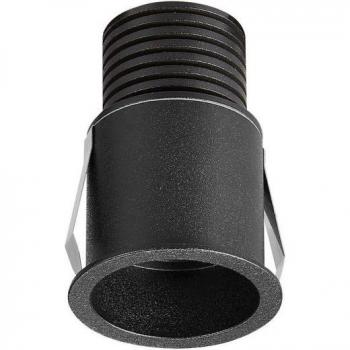 Foco empotrable Guincho Negro 1 bombilla 8,5cm