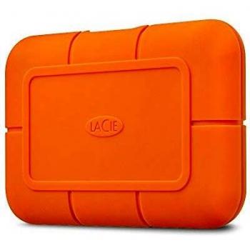 LaCie Rugged SSD, 1 TB, Disco duro SSD Externo, USB-C, Thunderbolt 3, Resistencia al Agua y al Polvo, Mac, PC, incl. USB-C sin cable USB-A, 5 años Rescue Services