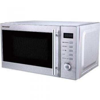Sharp Love Your Day Collection Microondas, Pantalla LED, 800 W, 2200 W, 20 litros, Acero Inoxidable