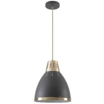 Lámpara de techo E27 negro dorado con cable de 1.5M ELECTROBILSA