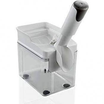 Cuchillo para Deshuesar Leifheit 37211 Blanco Acero Inoxidable, deshuesador de cerezas Cherrymat 3.0, plastico, dimensiones 50.5 x 24 x