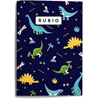 ENRIQUE RUBIO POLO Cuaderno A5 cuadrícula 4x4 dinos, Varios, YRU-201333