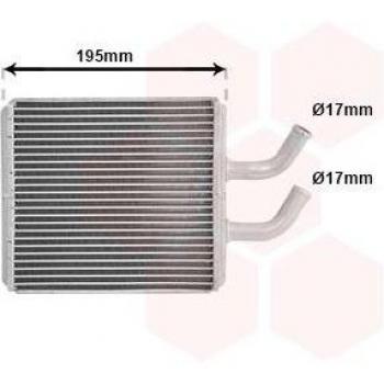 Radiador de calefacción VAN WEZEL 83006044 - tipo: radiador de calefacción, características: diseño específico para vehículos, alta eficiencia térmica, fácil instalación, compatible con diversas marcas y modelos