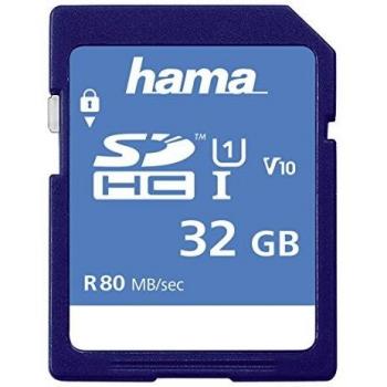 Tarjeta de Memoria Hama SDHC 32GB Clase 10 UHS-I 80MB/s