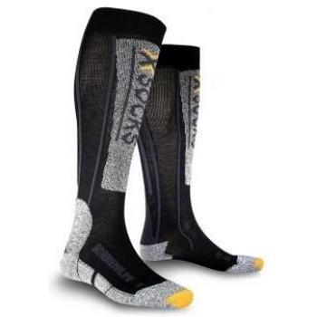 X-bionic Calcetin ski adrenaline negro/antracita