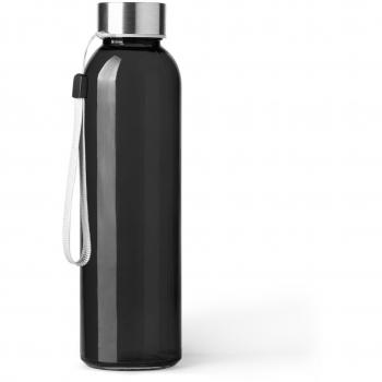 Botella Roly Alfe Negra - Botella de plástico, capacidad de 500 ml, diseño ergonómico, tapa a rosca, libre de BPA, color negro mate