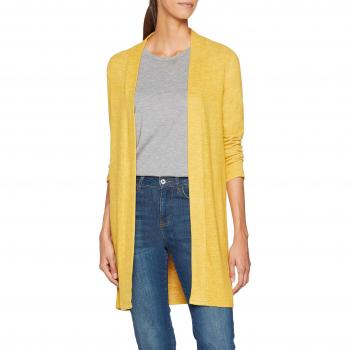 PIECES Pcamila Cardigan Noos, Chaqueta Punto para Mujer, Amarillo Nugget Gold, 42