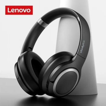 Lenovo TH40 Auriculares Inalámbricos Bluetooth 5.0 con calidad de sonido HIFI, cancelación de ruido ANC, micrófono para juegos y diseño deportivo en color negro