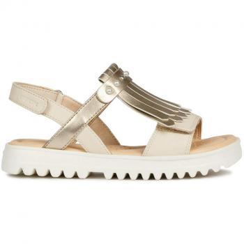 Geox J Sandal Coralie Girl E, Sandalias con Punta Abierta para Niñas,