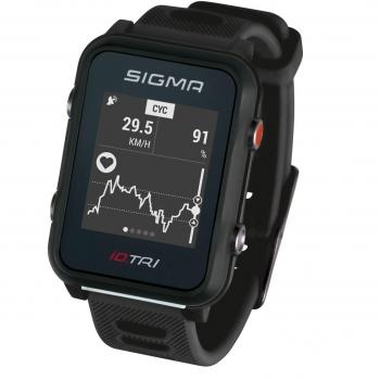 Reloj Deportivo Sigma iD.TRI Básico Negro con Pulsómetro