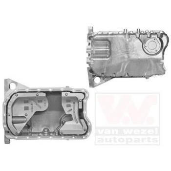 Junta de cárter de aceite Van Wezel 5888079 para Seat León 1999-2005, versión 2.3 sin orificio de detector de nivel