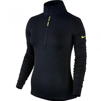 Nike W Np Hprwm Top Ls Hz Camiseta, Mujer, Negro