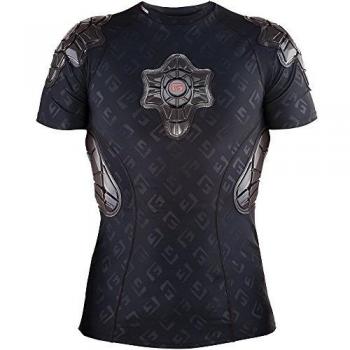 G Form Pro-X - Camiseta para Hombre, Color Negro y GF, Logo 2018, Espalda Acolchada, Negro, X-Large
