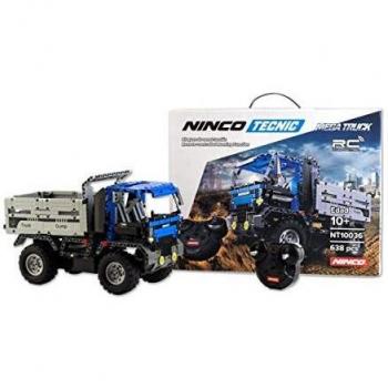 Ninco-NT10036 Juego de construccion y camion de radiocontrol, Color Azul, Miscelanea