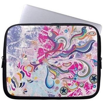 Electronics fundas neopreno portátil 160519 - 8 Whimsical Bright Pink Purple Chameleon 15-15.3 inches