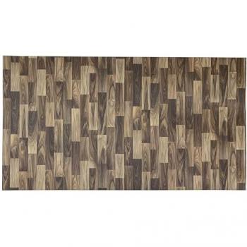Alfombra de Vinilo Vintage TADI & IMPERIO 1979, Madera Oscura Lamas Finas, 140x200 cm