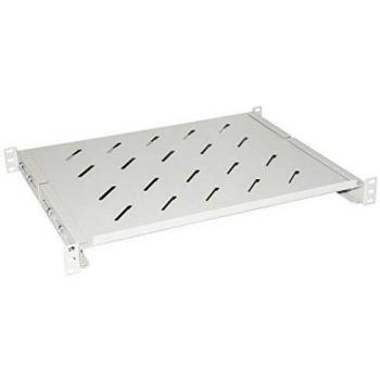Ripiano Universal para Armario Rack 19 Extensible 350 mm con 4 Enganches Grises