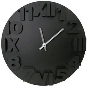 Platinet - Pzmobc Reloj de Pared Modern Negro