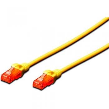 CABLE RED EWENT LATIGUILLO RJ45 UTP CAT6 3M AMARILLO