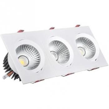 Foco Downlight LED 45W Rectangular Madison Blanco Neutro 4000K Corte 400x120 mm