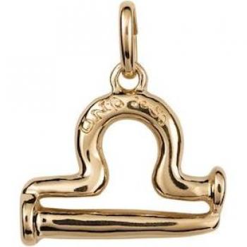 UNO de 50 Libra Gold-Plated Metal Charm