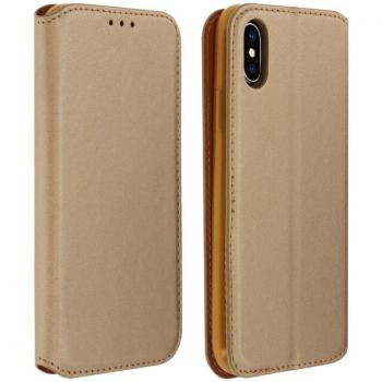 Funda Tipo Libro Cartera Dorada para Apple iPhone X/XS