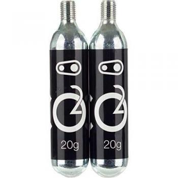 CRANKBROTHERS Crank Brothers Klic CO2 Cabeza de inflador con 2 cartuchos - Crank Brothers, 25g, gris