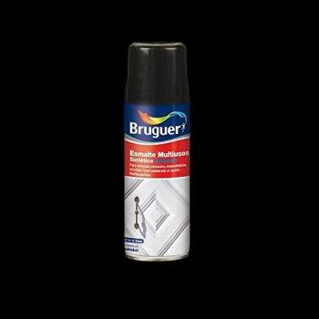Esmalte multiuso spray mate negro 0,4l Bruguer