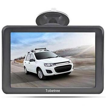Tobetree 7 Pulgadas GPS para Coche y Camiones con Bluetooth, Pantalla táctil de Alta resolución de Navegador, actualización de mapas de Europa de por Vida
