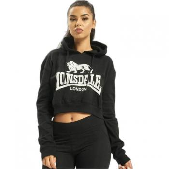 Lonsdale Roxeth Women's Cropped Hoodie Black XL