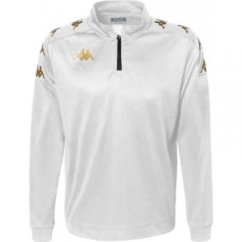 Kappa Sudadera Con Media Cremallera Gassolo Blanco S Hombre